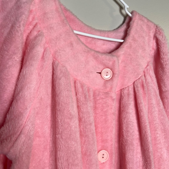 Vintage Lara Dee Fuzzy Robe Size Small Retro Plush Full Length House Coat - Picture 2 of 5